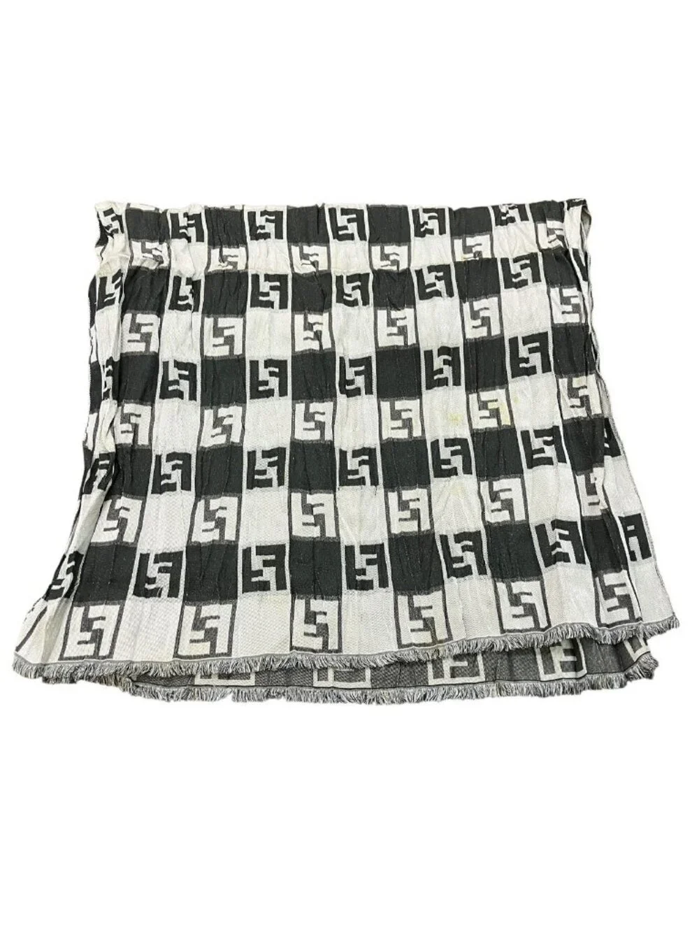 Fendi Shawl Wool Silk Scarf